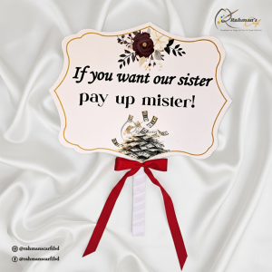 If You Want Our Sister, Pay up Mister
