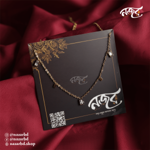 Crystal white Gold Border Pendants