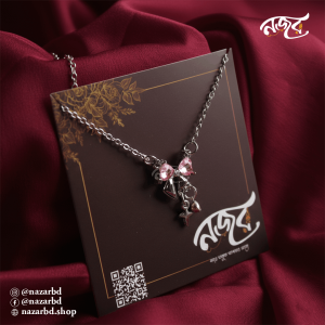 Pink Bow Shape Pendants