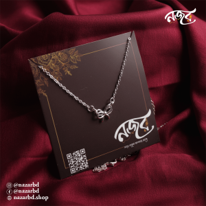 Silver Bow Shape Pendant