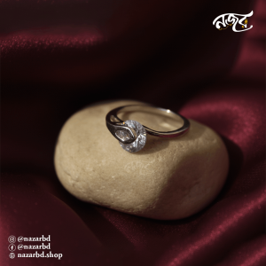 Locked Diamond Silver Ring
