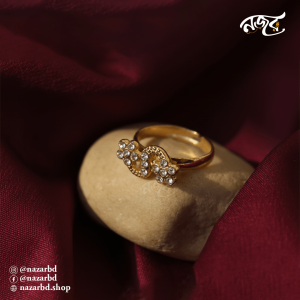 Intertwined Double Blossom Ring