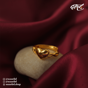 Gold Infinity Heart Ring